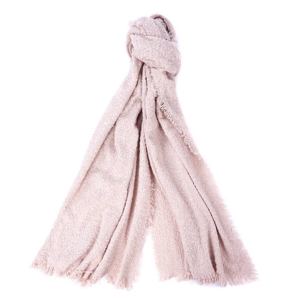 Barbour Megan Boucle Wrap - Soft Pink
